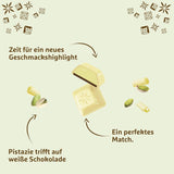 Schogetten hvid pistacie | Hvid chokolade med pistaciecremefyld | 100 g | Bekvemt portioneret (pakke med 3)