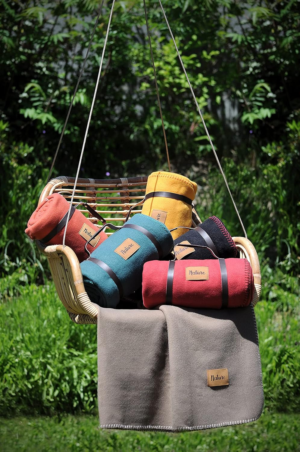 Stof Fleece tæppe Dawson - sort - størrelse 130 X 150 cm - stort blødt og varmt tæppe til sofa eller soveværelse - sengetæppe - ideel til hjemmet og picnic Tæpper og dyner Naty Shop