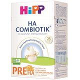 HiPP PRE HA Combiotik (4 x 600 g), hydrolyseret mælkepulverformel til spædbørn fra fødslen, med naturlige mælkesyrekulturer, til følsomme immunsystemer