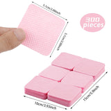 300 Stück Nagellackentferner Pads, Fusselfreie Nägel Wattepads Für Nägel Nagellackentferner Fnugfri Negleservietter Cleaner Gelnägel - Rosa