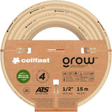 Haveslange Cellfast GROW, slidstærk, fleksibel, 4-lags, slidstærk ATS-strik, UV- og algebestandig, tungmetalfri, 27 bar, -20/+60°C, 1/2" lukning, 15m