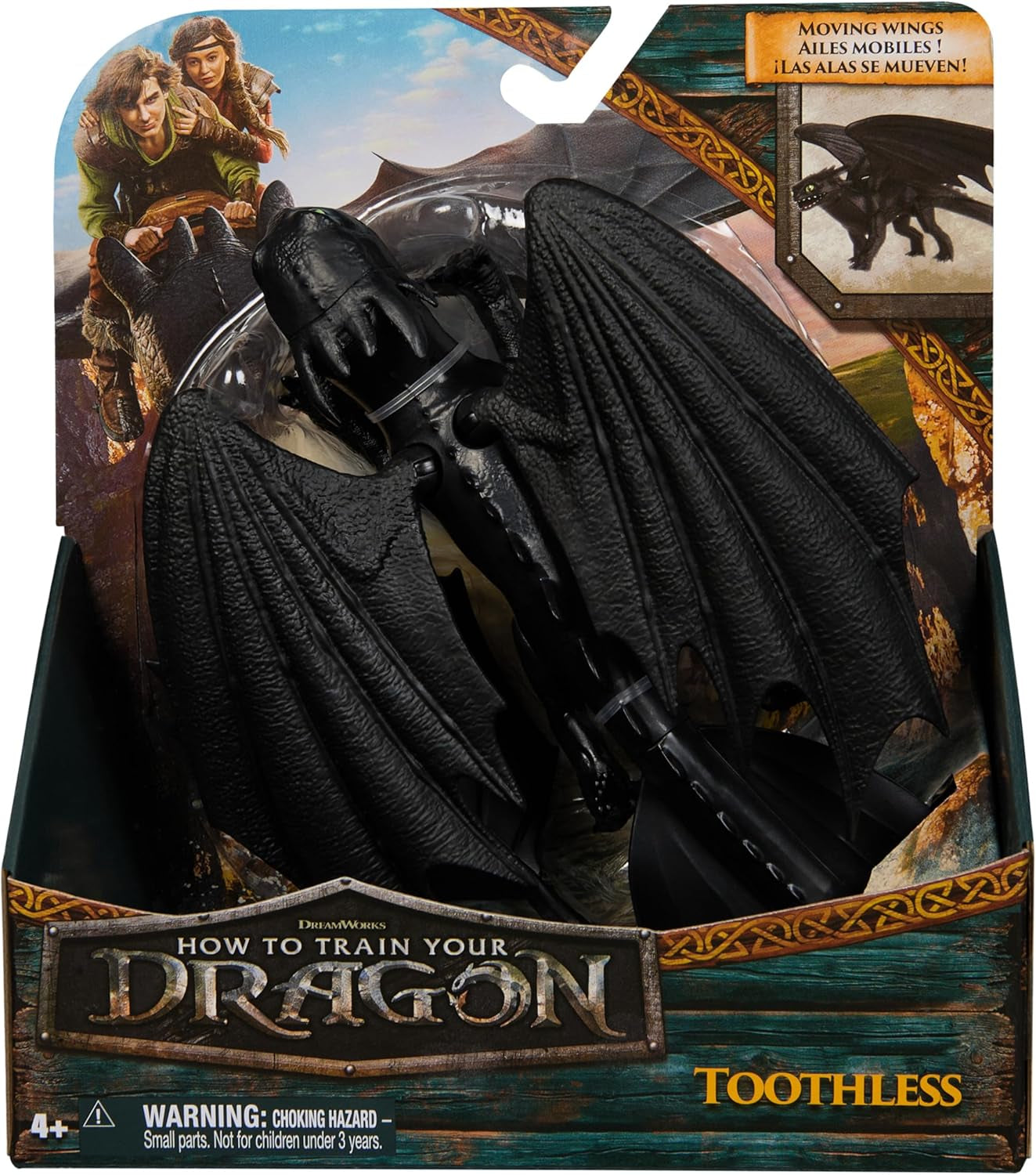 Dreamworks Sådan træner du din drage 22 cm længde Basic Dragon Tandløst figurlegetøj til børn fra 4 år og opefter Actionfigurer Naty Shop