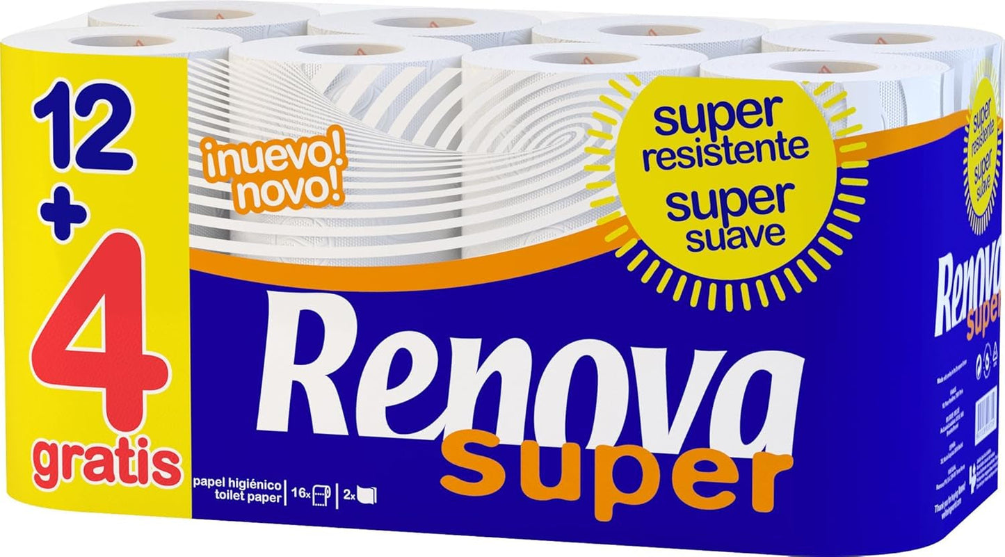 Toiletpapir Renova Super, 48 ruller