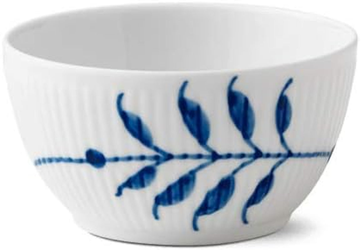 Blå-hvid porcelæn mega askebæger, 10 cl, håndmalet, 1017342