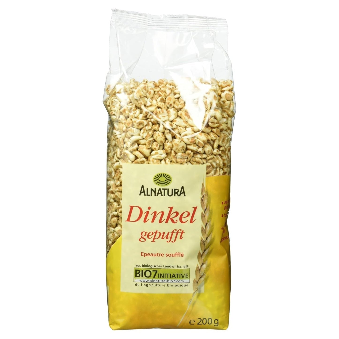 Bio Dinkel Gepuft, 200 G Cereals Naty Shop 200 G (1Er Pack)