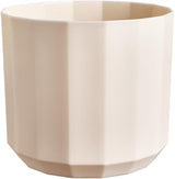 Rund gryde elho Facet 23cm - til indendørs brug - 100% genbrugsplast - Ø 22,7 x H 20,4 cm - Pink/Mandelpink