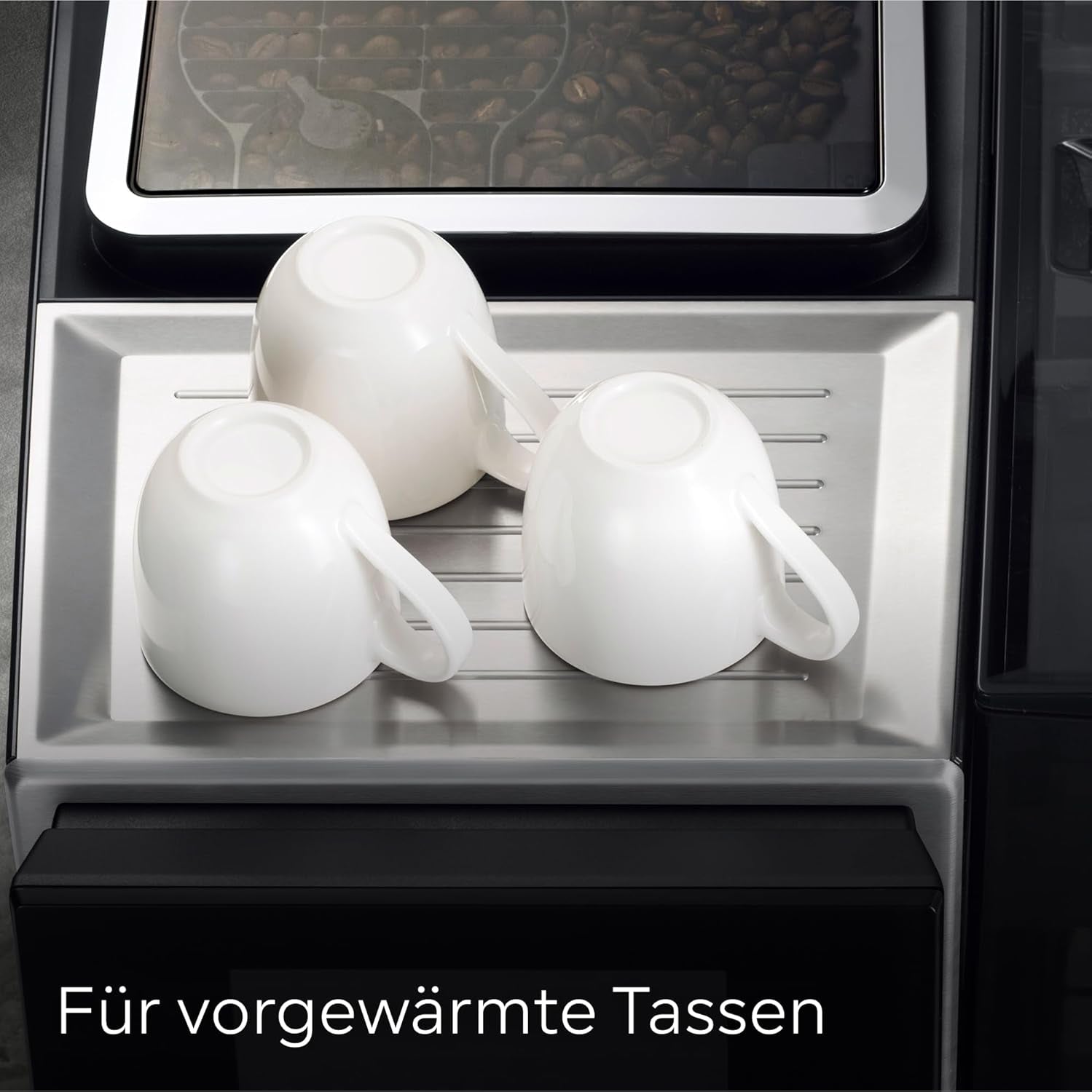 Siemens EQ700 fuldautomatisk espressomaskine, stor TFT-farveskærm, 36 varme og kolde drikke, koldbryg, 2 kops funktion, app kontrol, automatisk rengøringssystem, sort rustfrit stål, TQ717D03