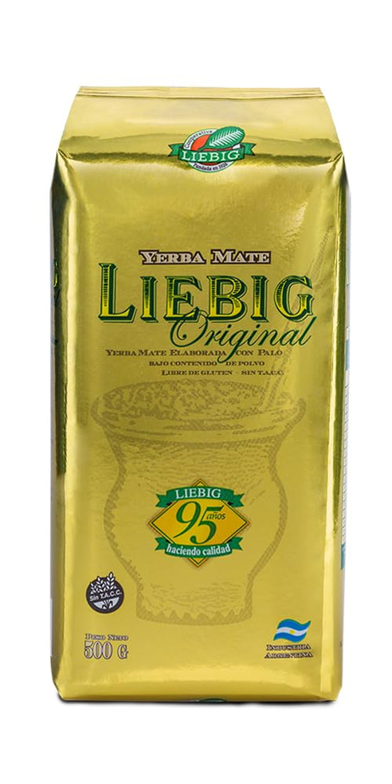 Liebig Original 500G - Mate Tea fra Argentina med stykker af stilk