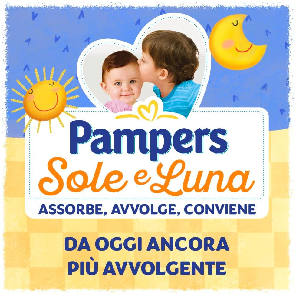 Pampers Sun and Moon Midi bleer, str. 3 (4-9 kg), 120 bleer