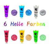 Byhoo 6PCS Midlertidig hårfarve til sort hår, hårkridt, vaskbar hårfarve, gaveidé til piger, fødselsdagsgave til teenagere. Naty Shop hårfarve