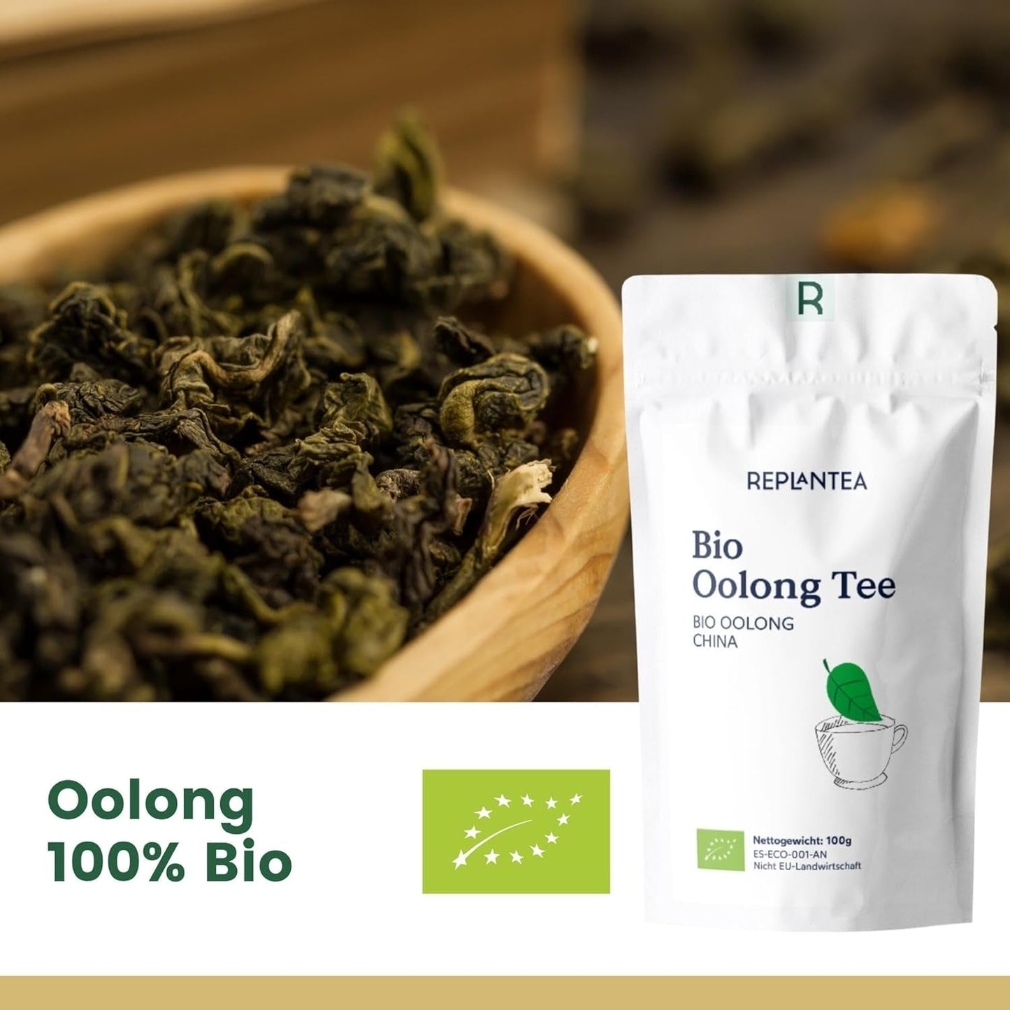 Bio Oolong Tea 100 G (50 kopper) | Tie Guan Yin Oolong Tea REPLANT