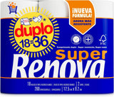 Renova dobbelt toiletpapir, 18 ruller