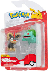 Pokémon PKW3583 - Battle Figure Pack - Leufeo & Bisasam, Officielle detaljerede figurer, 5 cm hver Action figurer Naty Shop