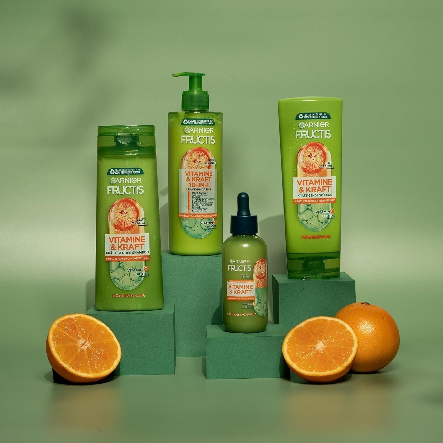 Garnier Strengthening Serum til tyndere hår og hovedbund Effektiv mod hårtab 2 x 125ml Garnier Hårpleje
