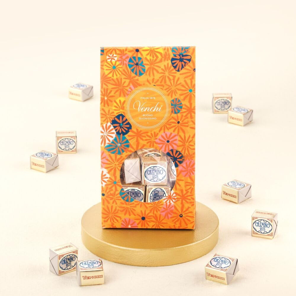 Venchi – Murrine Collection – Cremino 1878 Chokoladegaveæske, 300 g – Med BGB Piemonte Skovhasselnødder – Gianduia – Gaveidé – Glutenfri