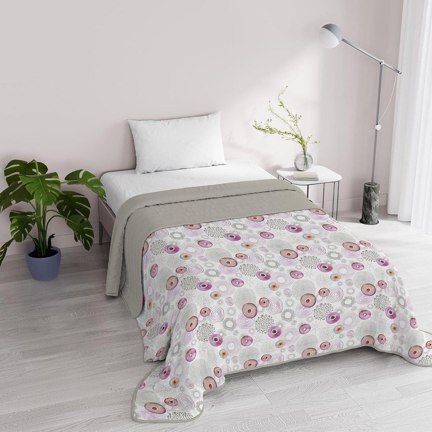 Fantasy italiensk sengetøj Microfiber Sommer 1,5 Senge Murrine sengetæpper og dyner Naty Shop Morpheus 1 Posto E Mezzo