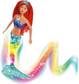 Simba 105733656 - Steffi Love Sparkling Havfruedukke (39 cm) - Glødende havfruefarveskiftende lysende regnbuevandtæt legetøj til børn fra 3 år og opefter