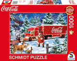 Schmidt Spiele 57598 Coca Cola julelastbil 1000 brikker puslespil Naty Shop Standardtitel