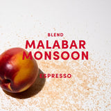 Malabar Monsoon Espresso Blend - 100% Arabica aus Indien, Brasilien & Guatemala - säurearm & ausgefungen mit Nektarine, Honig & Haselnuss - ganze Bohnen, medium mørk stegt - 1 kg