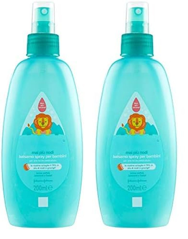 Børns No Knot Detangling Spray Ingen tårer også til langt eller krøllet hår 200ml Naty Shop Hair Dettangling Products 200Ml (pakke med 2)