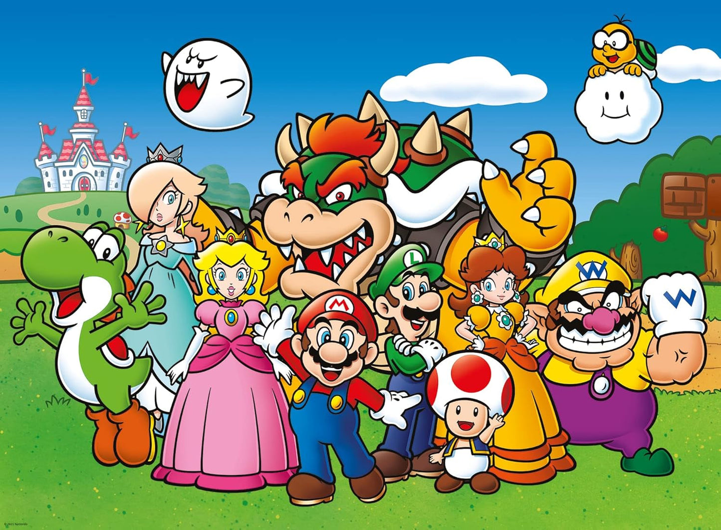 Puslespil til børn 100 brikker XXL - Nintendo Super Mario Fun Puzzle Naty Shop