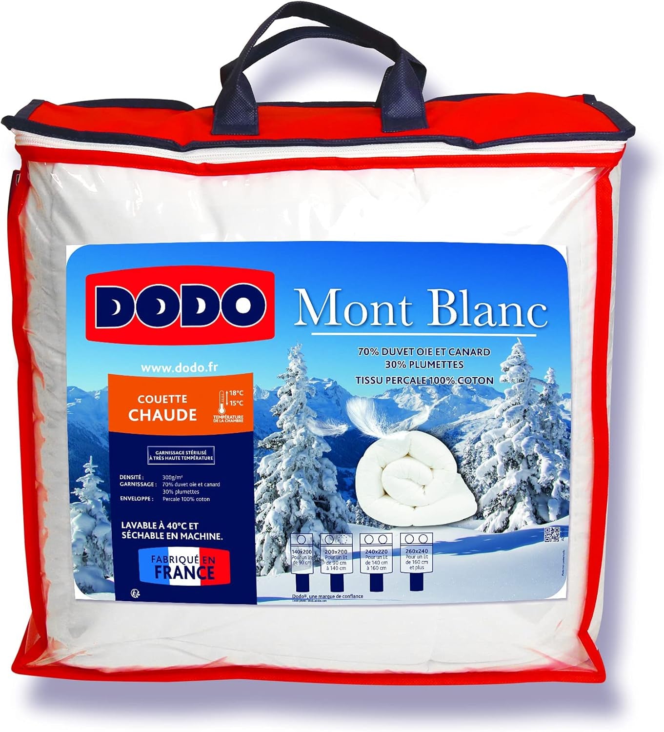 DODO dynebetræk, bomuld, hvid, 140/200 Dyner og dyner Naty Shop