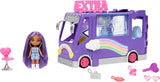 Barbie Extra Mini Mini Dukke, Extra Mini Mini Dukke med Ekstra Glitter Touring Van, Inklusiv Makeup Station og Show Accessories, Børnegave, Legetøj fra 3 år og opefter, HKF84