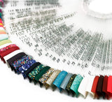 50 stk. Nail Art Tip ringe, farve klare plader, neglelak Display Ring Sticks, Negle Salon Practice, Nail Tip Display til DIY Nail Art Display og Practice