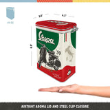 Nostalgic-Art Retro Kaffeboks, 1,3 L, Vespa - Italiensk Klassisk - Gaveidé til Scooter-fans, Originalt Licenseret Produkt (OLP), Vintage Design Workshop Decoration, Vintage Design Workshop Decoration Food Opbevaringsbokse Naty Shop