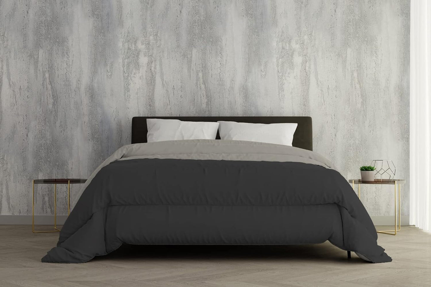 Italien Sengetøj Vinterdyne, lysegrå/mørkegrå, 2 steder, 250 X 200 Cm Dyner og dyner Naty Shop Lysegrå/mørkegrå 250 X 200 Cm