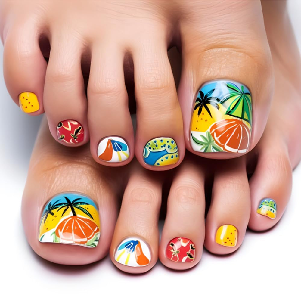 Selvklæbende kunstige neglesæt - franske falske negle - 24 stykker Kort firkantet design Hvid Pink Gradient Kunstige Negle Ballerina Manicure (Kort Pink Gradient)