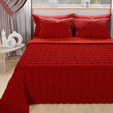 PETTI Artigiani Italiani - Sengetæppe til enkeltseng, dobbeltsidet sengetæppe, spring sengetæppe, midnatsblå, hvid, 100% Made in Italy Dyner og dyner Naty Shop Bordeaux Sengestørrelse 120 (220X260 Cm)