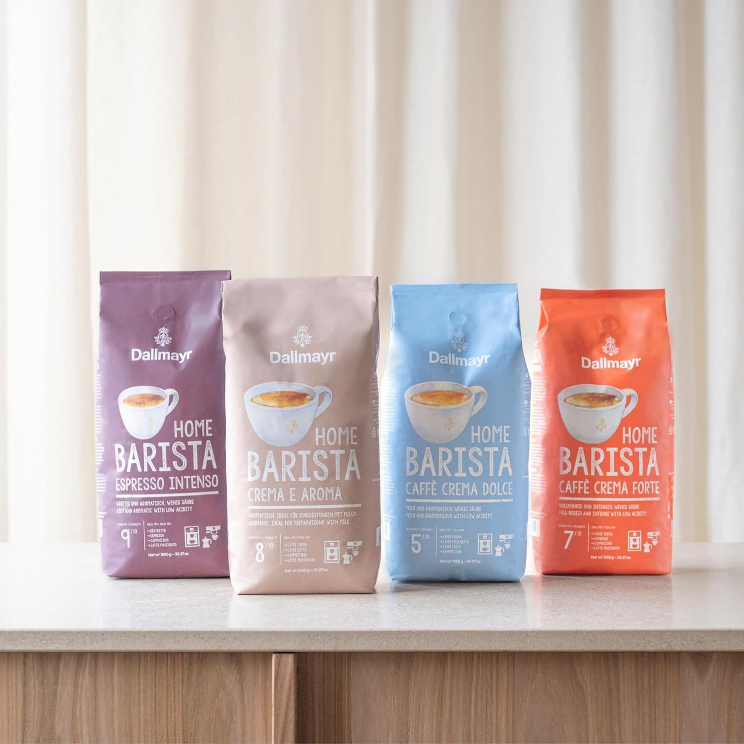 Hjemme Barista Caffé Crema Forte 1000g hele bønner