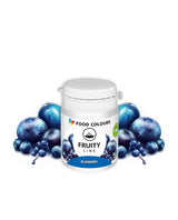 Madfarvepulver naturlig farve Fruity Line BLUEBERRY 20G naturligt farvepulver til cremer glasur svampdej i pulverform madfarve til drinks gelé