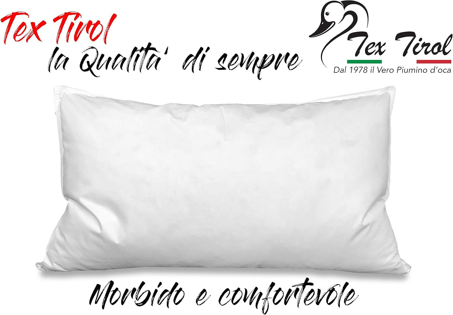 Dolomiti Tex Tirol pude, dun, gåsedun Naty Shop standard puder