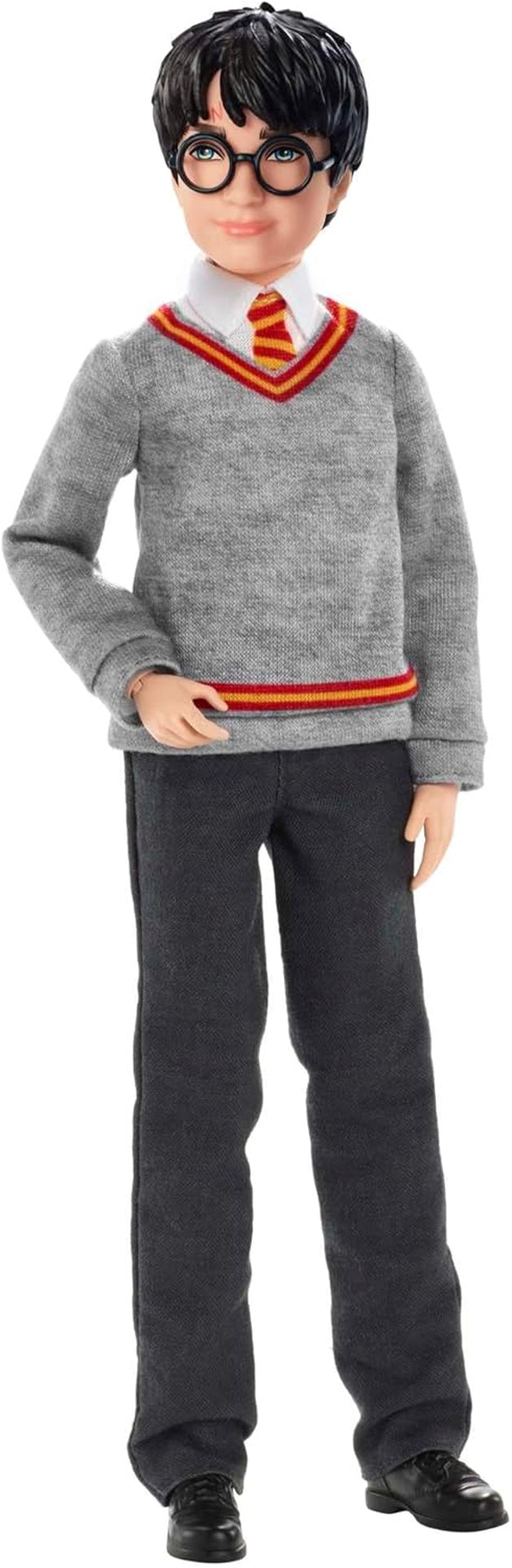 Mattel Harry Potter - samlerdukke (ca. 26 cm) med Hogwarts-uniform, Gryffindor-kappe og tryllestav, legetøj fra 6 år FYM50 Actionfigurer Naty Shop