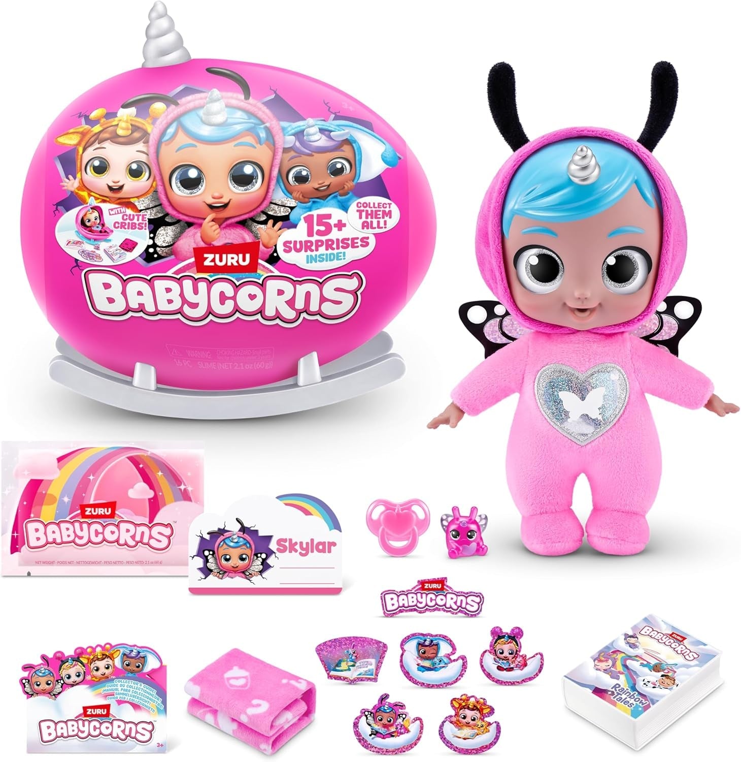 Babycorns Magic Dolls Series 1 Small (Skylar) fra ZURU, Surprise, Unboxing, Baby Girl, Doll