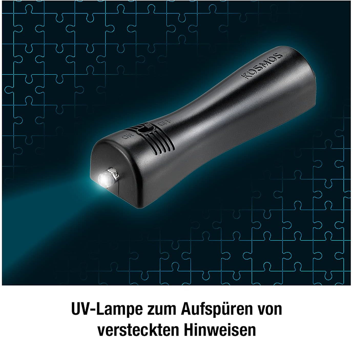 De tre??? - Forbrydelsespuslespil - Gådernes villa Af KOSMOS 697976, 300 stykker, Glød i mørket, Med UV-lampe, Læsning, Puslespil, Gådeløsning, Detektivpuslespil Fra 10 år Puslespil Naty Shop