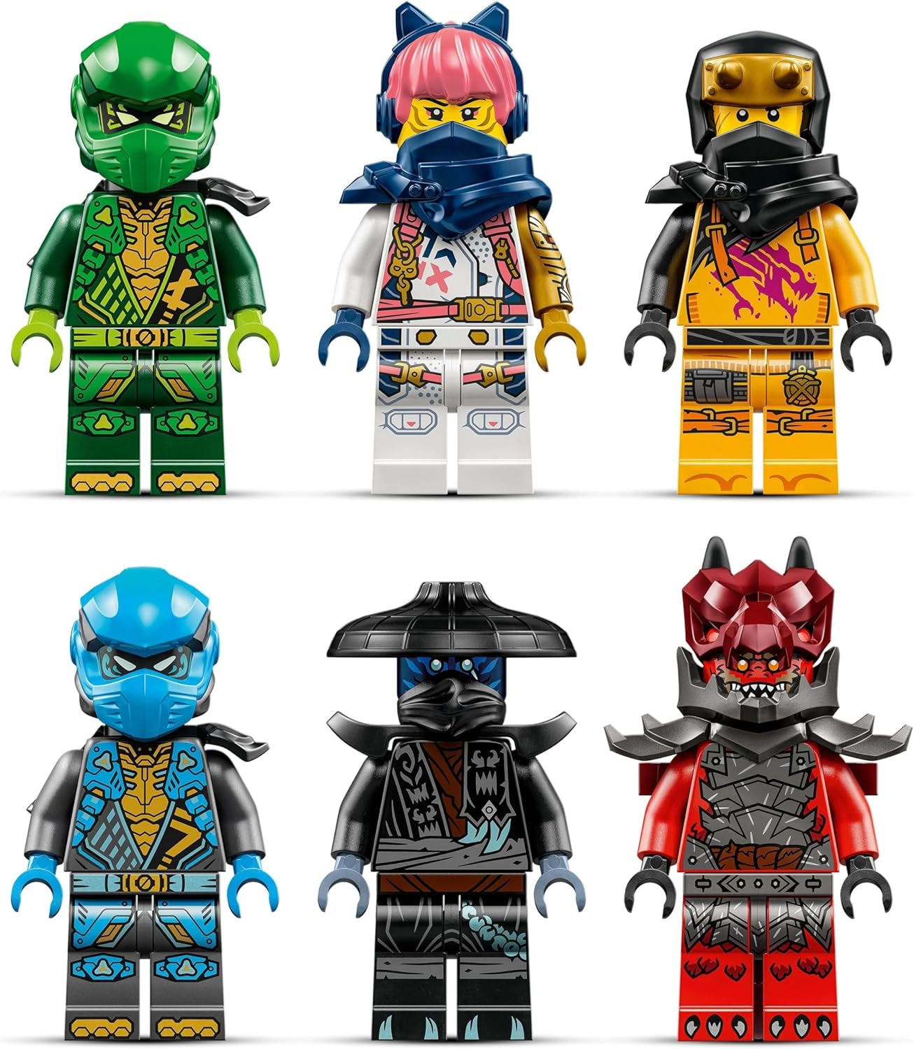 LEGO NINJAGO Chaos Dragon Thundertooth - Legetøj med 6 Ninja-minifigurer - Rollespilsbyggesæt til drenge og piger fra 8 år og opefter - Gaver til Rise of the Dragons TV-seriefans 71832 Byggesæt Beuche den LEGO-Store