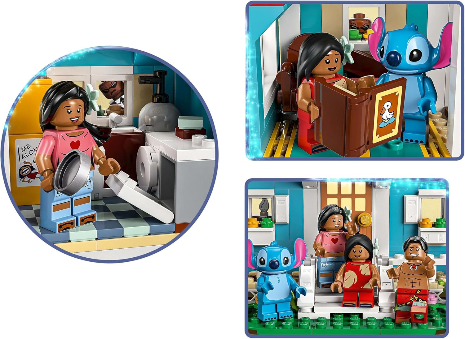 LEGO Ç€ Disney Beach House fra "Lilo and Stitch" - Bygbart legetøj med 6 rum, observatorium, rumskib og 5 minifigurer - fødselsdagsgave til piger og drenge 9+ og fans 43268 Besuche den LEGO-Store byggesæt
