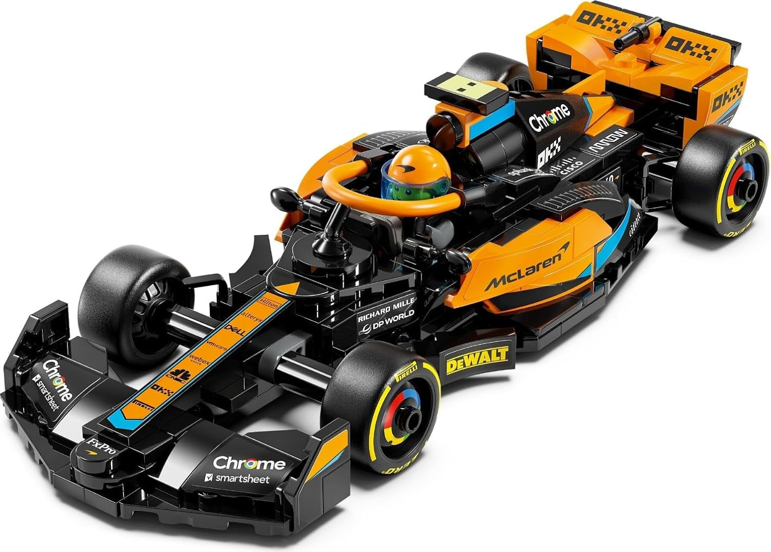 LEGO Speed Champions Mclaren Formel 1 Racerbil 2023, Legetøj til 9+-årige drenge og piger, der kan lide at lege selvstændigt, Bygbar køretøjsmodel, Indretning til børneværelse 76919 Byggesæt Besuche den LEGO-Store