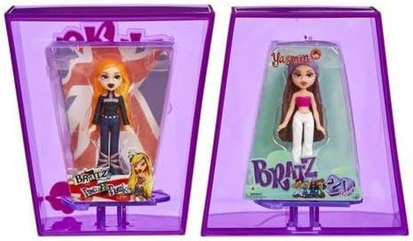 Bratz Miniverse MGA's Y2K Nostalgia Flashback Minis Limited Edition-dukker - OVERRASKELSESPAKKE - 2 Bratz Mini-dukker og udstillingshylster - Fantastisk gave til børn og samlere 6+