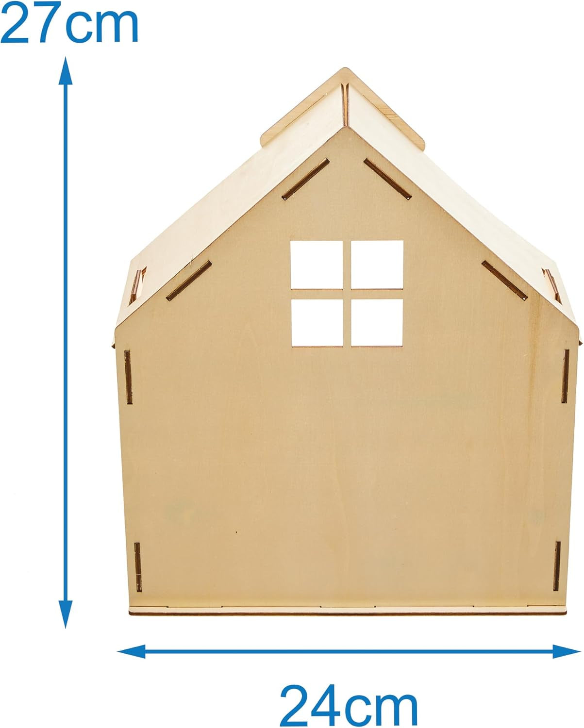 Baker Ross FN199 Byg dit eget trædukkehus - 1 stykke dukkehusbyggesæt til børn Craft Kit