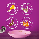 WHISKAS Junior vådfoderposer, multipakke, udvalg af fjerkrækød i gelé, 12 x 85 g