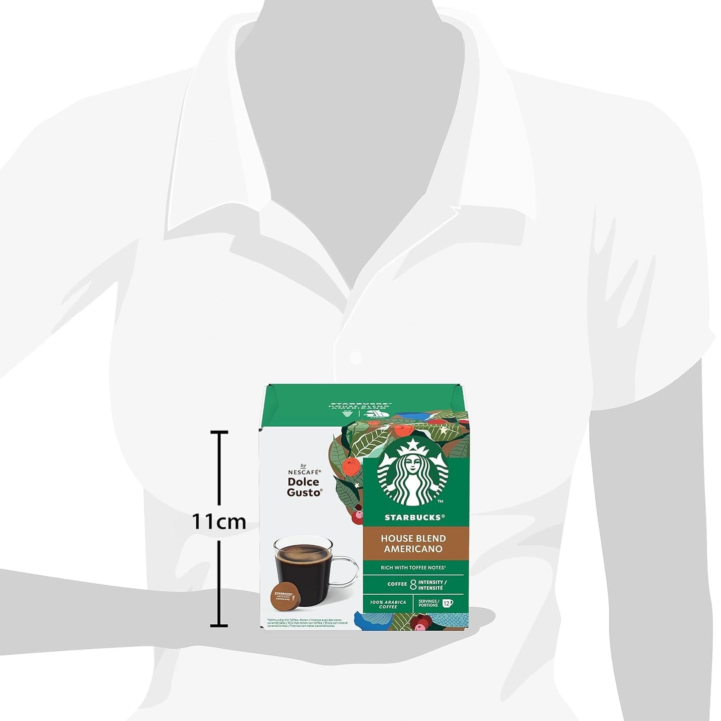 STARBUCKS House Blend af Nescafé Dolce Gusto, Mittlere Röstung, Kaffeekapseln 6 x 12 (72 Kapseln)