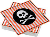 ARTS DE LA TABLE 20 bomuldsservietter, 33 X 33 cm, 3-lags, piratflag