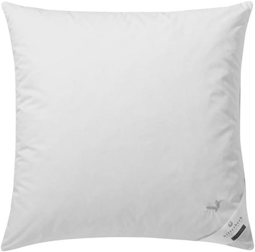 Billerbeck E04 Gold Edition 15 pude med fast støtte - 80 X 80 Cm - Allergivenlig dunpude med blødt betræk Naty Shop Standardpuder Standardtitel