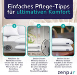 ZenPur Ortopædisk Nakkepude 40x60-13cm, Memory Foam Hovedpude - Ergonomisk sovepude til nakke og skuldre, Oeko-TEX certificeret
