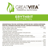 Greatvita Erythritol 1000 G | Kalorienfreie Süßungsmittel & Zucker-Alternative | Zahnfreundlich, Gut Löslich & Glutenfrei | Ideel Für Getränke, desserter og bagte sødemidler Naty Shop