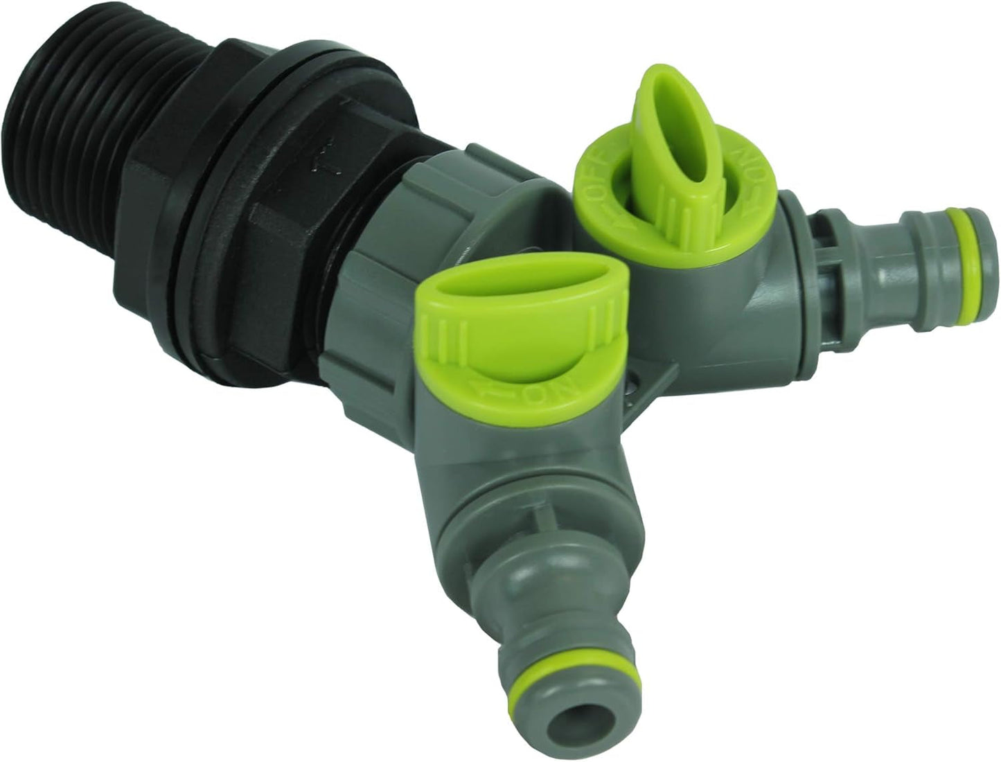 Tankfitting med afspærringsventil 26,44 mm udvendigt gevind 3/4" Quick Connector Regntønde Fitting Regntønde Vandtønder 1 stk.
